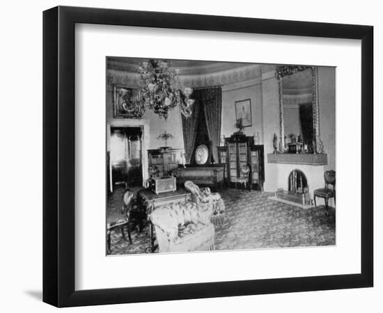 The Oval Sitting-Room at the White House, Washington Dc, USA, 1908-null-Framed Giclee Print