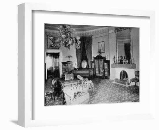 The Oval Sitting-Room at the White House, Washington Dc, USA, 1908-null-Framed Giclee Print