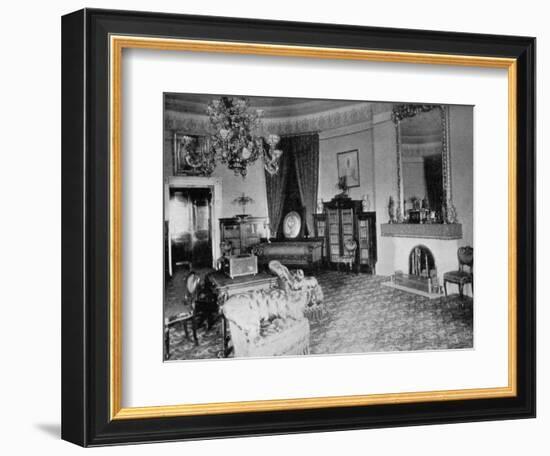 The Oval Sitting-Room at the White House, Washington Dc, USA, 1908-null-Framed Giclee Print