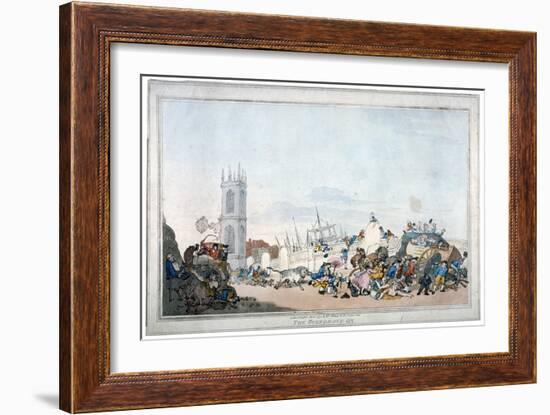 The Overdrove Ox, 1790-Thomas Rowlandson-Framed Giclee Print