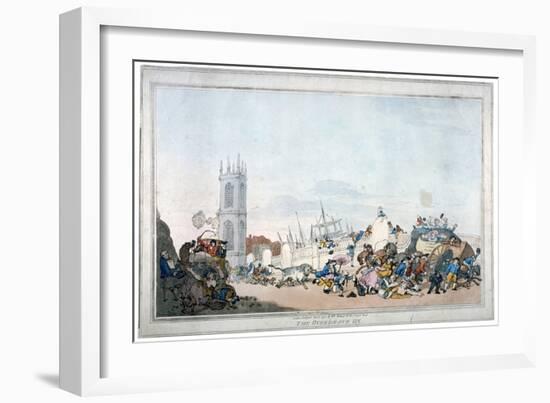 The Overdrove Ox, 1790-Thomas Rowlandson-Framed Giclee Print