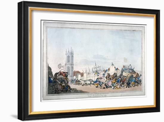 The Overdrove Ox, 1790-Thomas Rowlandson-Framed Giclee Print