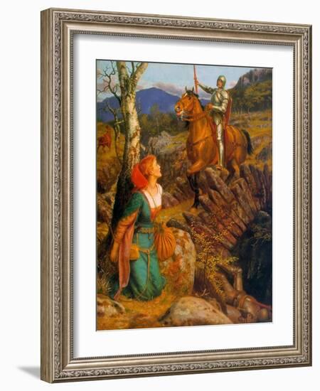 The Overthrowing of the Rusty Knight, C.1894-1908-Arthur Hughes-Framed Giclee Print