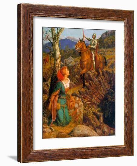 The Overthrowing of the Rusty Knight, C.1894-1908-Arthur Hughes-Framed Giclee Print