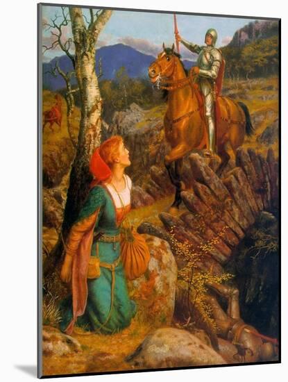 The Overthrowing of the Rusty Knight, C.1894-1908-Arthur Hughes-Mounted Giclee Print