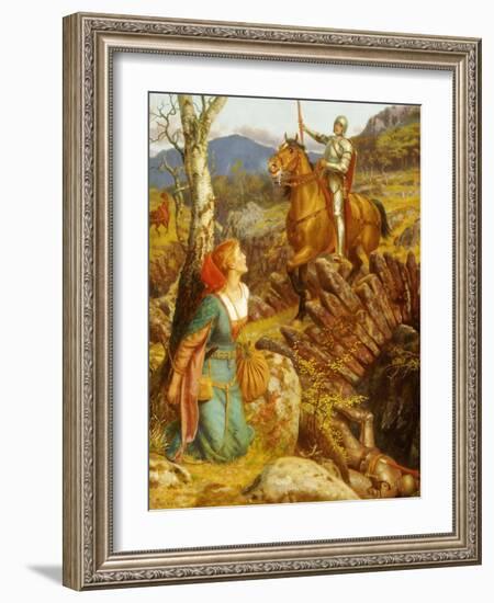 The Overthrowing of the Rusty Knight-Arthur Hughes-Framed Giclee Print