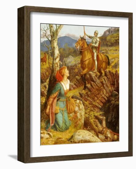 The Overthrowing of the Rusty Knight-Arthur Hughes-Framed Giclee Print
