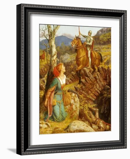 The Overthrowing of the Rusty Knight-Arthur Hughes-Framed Giclee Print