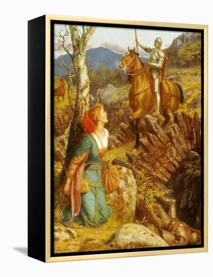 The Overthrowing of the Rusty Knight-Arthur Hughes-Framed Premier Image Canvas