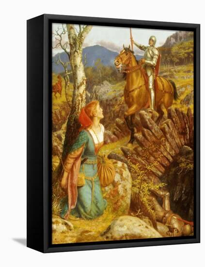 The Overthrowing of the Rusty Knight-Arthur Hughes-Framed Premier Image Canvas