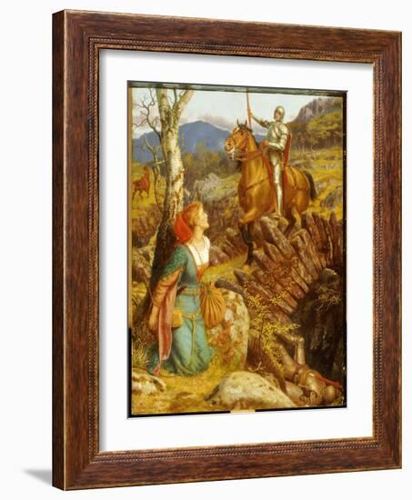 The Overthrowing of the Rusty Night-Arthur Hughes-Framed Giclee Print