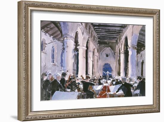 The Overture, St. Mary's Bridgwater, 1989 (W/C on Paper)-Lucy Willis-Framed Giclee Print