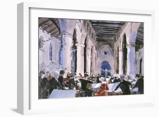 The Overture, St. Mary's Bridgwater, 1989 (W/C on Paper)-Lucy Willis-Framed Giclee Print