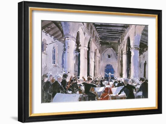 The Overture, St. Mary's Bridgwater, 1989 (W/C on Paper)-Lucy Willis-Framed Giclee Print