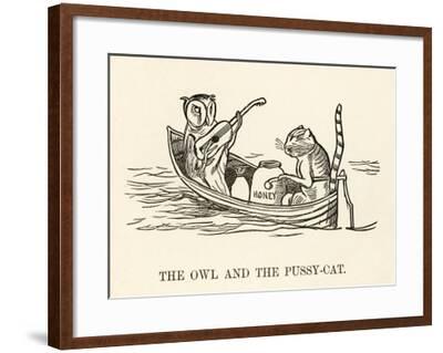 The Owl And The Pussy Cat Went To Sea In A Beautiful Pea Green Boat Giclee Print Edward Lear Art Com