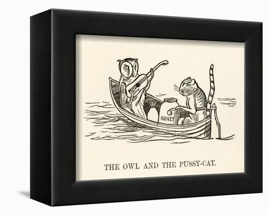 The Owl and the Pussy-Cat Went to Sea in a Beautiful Pea- Green Boat-Edward Lear-Framed Photographic Print