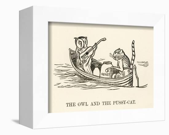 The Owl and the Pussy-Cat Went to Sea in a Beautiful Pea- Green Boat-Edward Lear-Framed Photographic Print