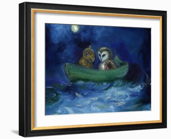 The Owl and the Pussycat, 2014-Nancy Moniz-Framed Giclee Print