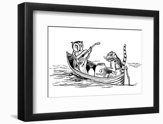 The Owl and The Pussycat-Edward Lear-Framed Premium Giclee Print