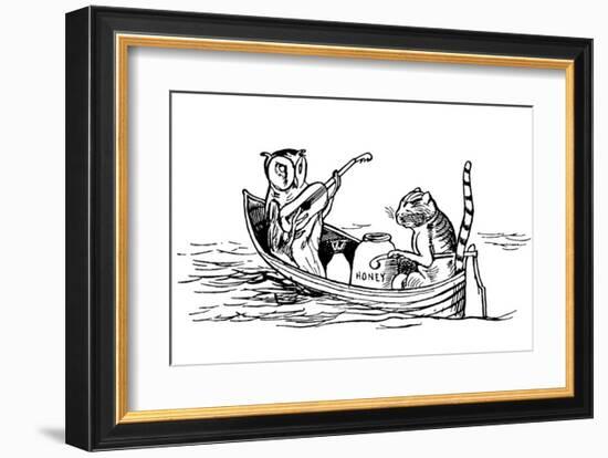 The Owl and The Pussycat-Edward Lear-Framed Premium Giclee Print