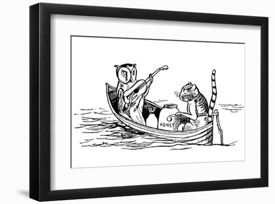 The Owl and The Pussycat-Edward Lear-Framed Premium Giclee Print