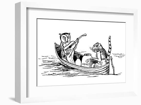 The Owl and The Pussycat-Edward Lear-Framed Premium Giclee Print