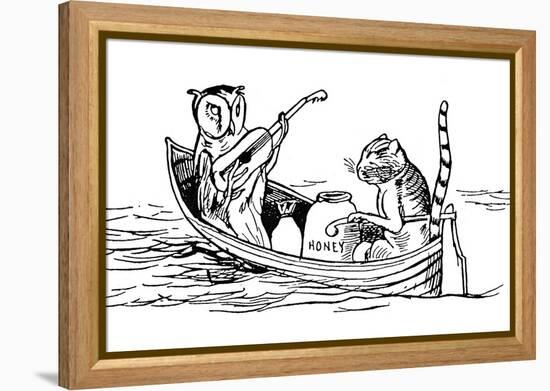 The Owl and the Pussycat-Edward Lear-Framed Premier Image Canvas