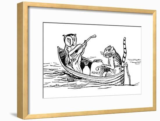 The Owl and the Pussycat-Edward Lear-Framed Giclee Print