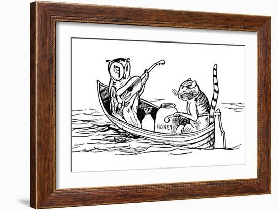 The Owl and the Pussycat-Edward Lear-Framed Giclee Print