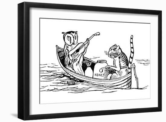 The Owl and the Pussycat-Edward Lear-Framed Giclee Print