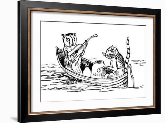 The Owl and the Pussycat-Edward Lear-Framed Giclee Print