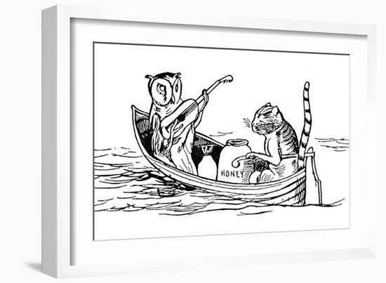 The Owl and the Pussycat-Edward Lear-Framed Giclee Print