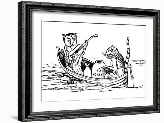 The Owl and the Pussycat-Edward Lear-Framed Giclee Print