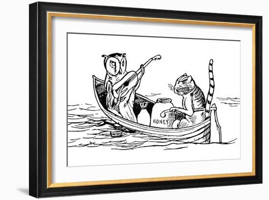 The Owl and the Pussycat-Edward Lear-Framed Giclee Print