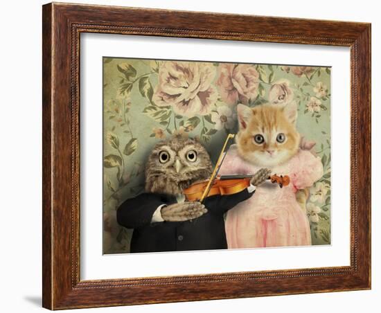 The Owl And The Pussycat-J Hovenstine Studios-Framed Giclee Print