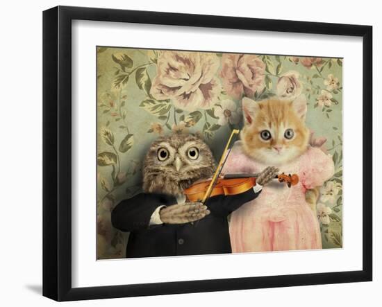 The Owl And The Pussycat-J Hovenstine Studios-Framed Giclee Print