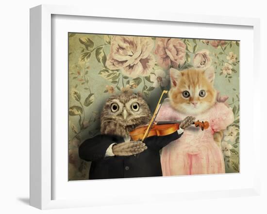 The Owl And The Pussycat-J Hovenstine Studios-Framed Giclee Print