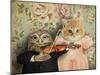 The Owl And The Pussycat-J Hovenstine Studios-Mounted Giclee Print