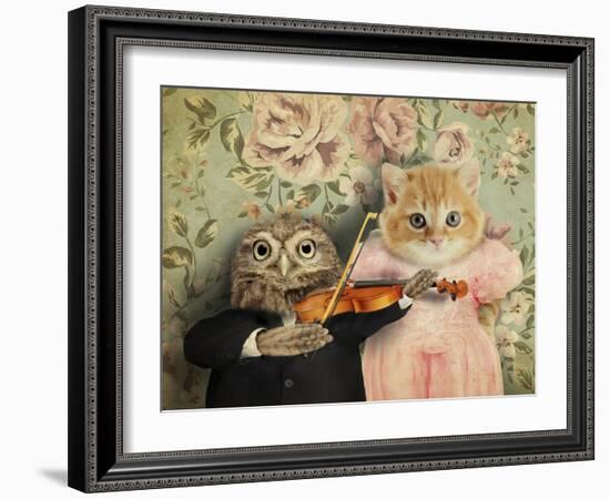 The Owl And The Pussycat-J Hovenstine Studios-Framed Giclee Print