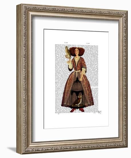 The Owl Lady-Fab Funky-Framed Art Print