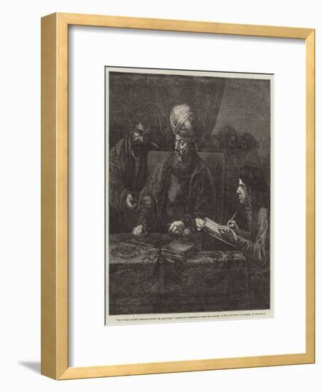 The Owner of the Vineyard Paying His Labourers-Rembrandt van Rijn-Framed Giclee Print