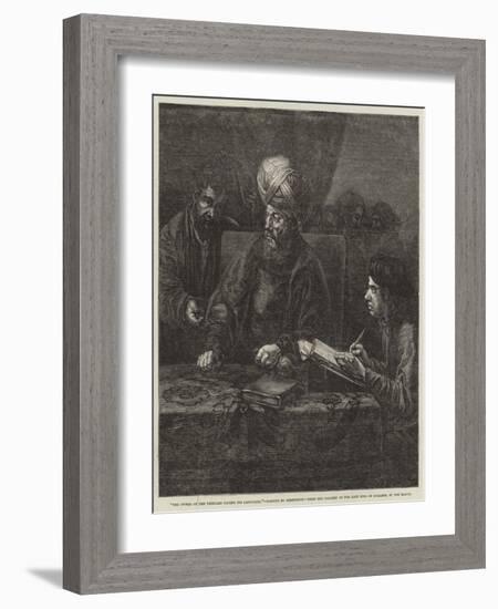 The Owner of the Vineyard Paying His Labourers-Rembrandt van Rijn-Framed Giclee Print