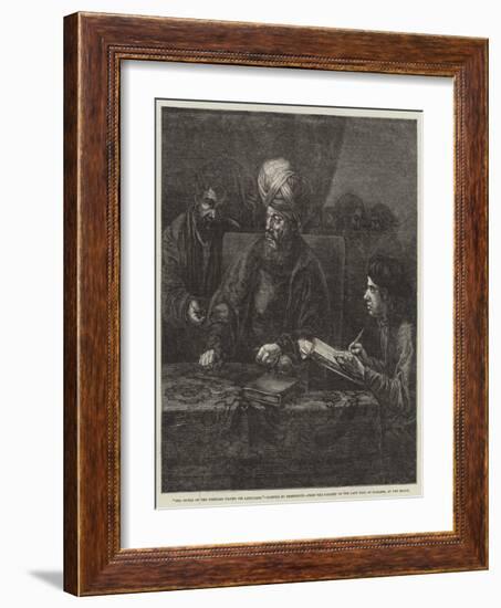 The Owner of the Vineyard Paying His Labourers-Rembrandt van Rijn-Framed Giclee Print