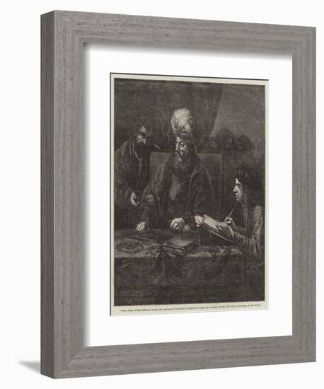 The Owner of the Vineyard Paying His Labourers-Rembrandt van Rijn-Framed Giclee Print