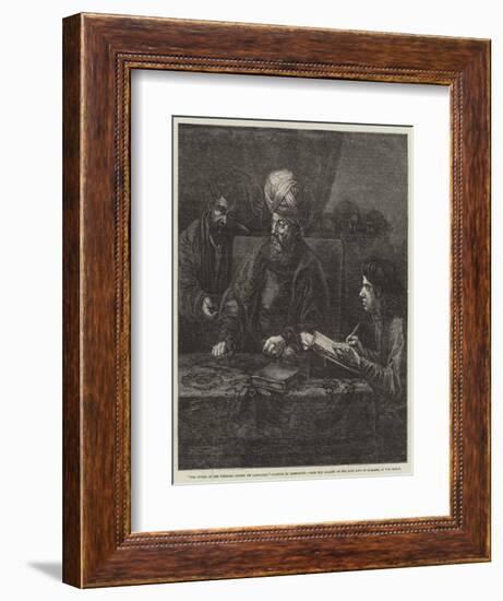 The Owner of the Vineyard Paying His Labourers-Rembrandt van Rijn-Framed Giclee Print