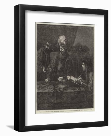 The Owner of the Vineyard Paying His Labourers-Rembrandt van Rijn-Framed Giclee Print