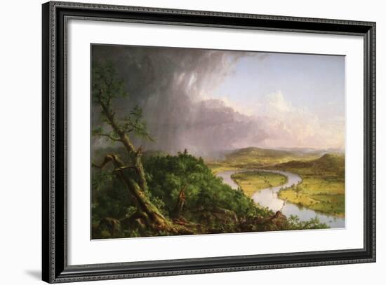 The Oxbow. Holyoke, Massachusetts-Thomas Cole-Framed Art Print