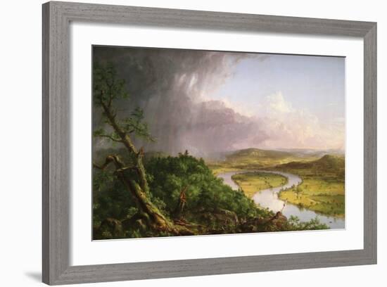 The Oxbow. Holyoke, Massachusetts-Thomas Cole-Framed Art Print