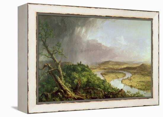 The Oxbow, View from Mount Holyoke, Northampton, Massachusetts, after a Thunderstorm, 1836-Thomas Couture-Framed Premier Image Canvas