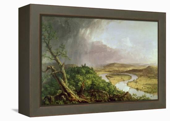 The Oxbow, View from Mount Holyoke, Northampton, Massachusetts, after a Thunderstorm, 1836-Thomas Couture-Framed Premier Image Canvas